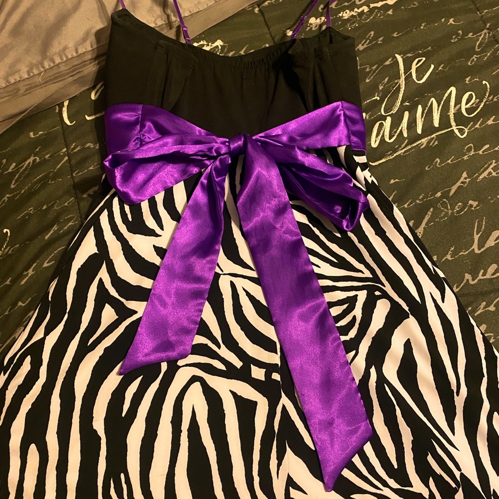 Ruby Rox Zebra print dress
